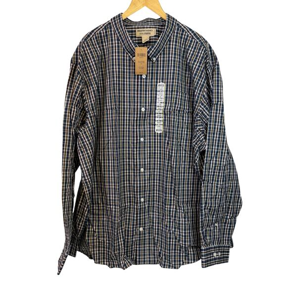 Duluth Trading Wrinklefighter Shirt 3XL NEW Plaid Button Down Long Sleeve NWT - Picture 1 of 5